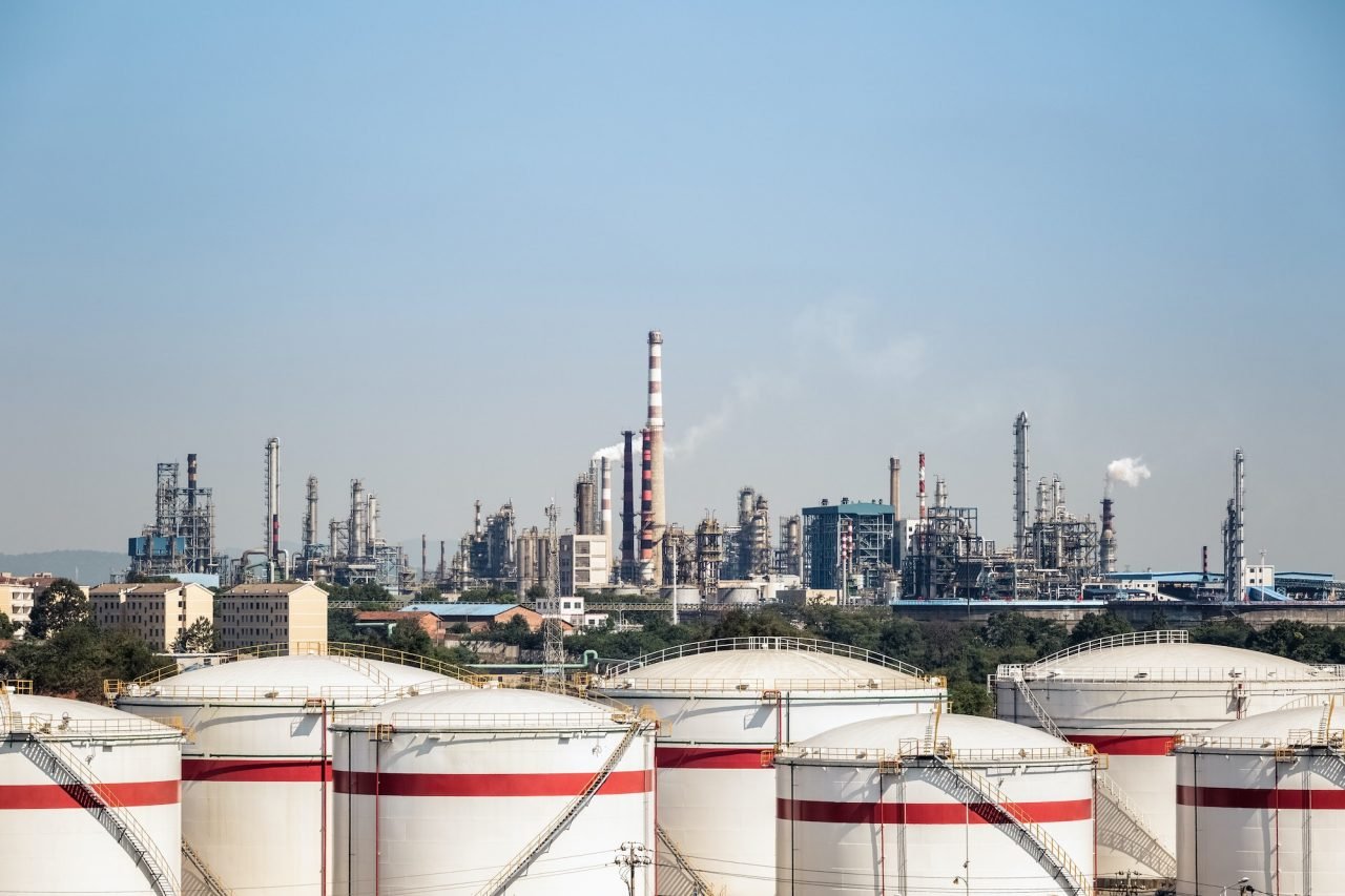 Industrial process facility and storage equipment