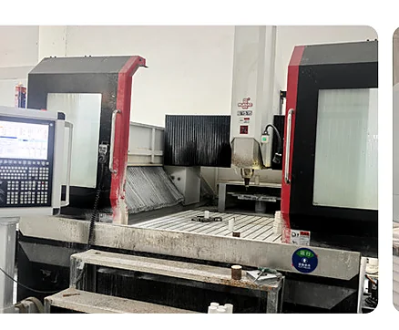 CNC machining center at the technical ceramics production facility
