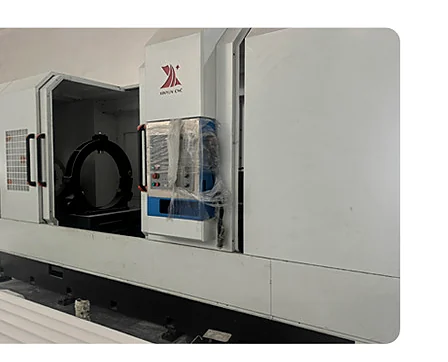 Enclosed machining center at the technical ceramics production facility