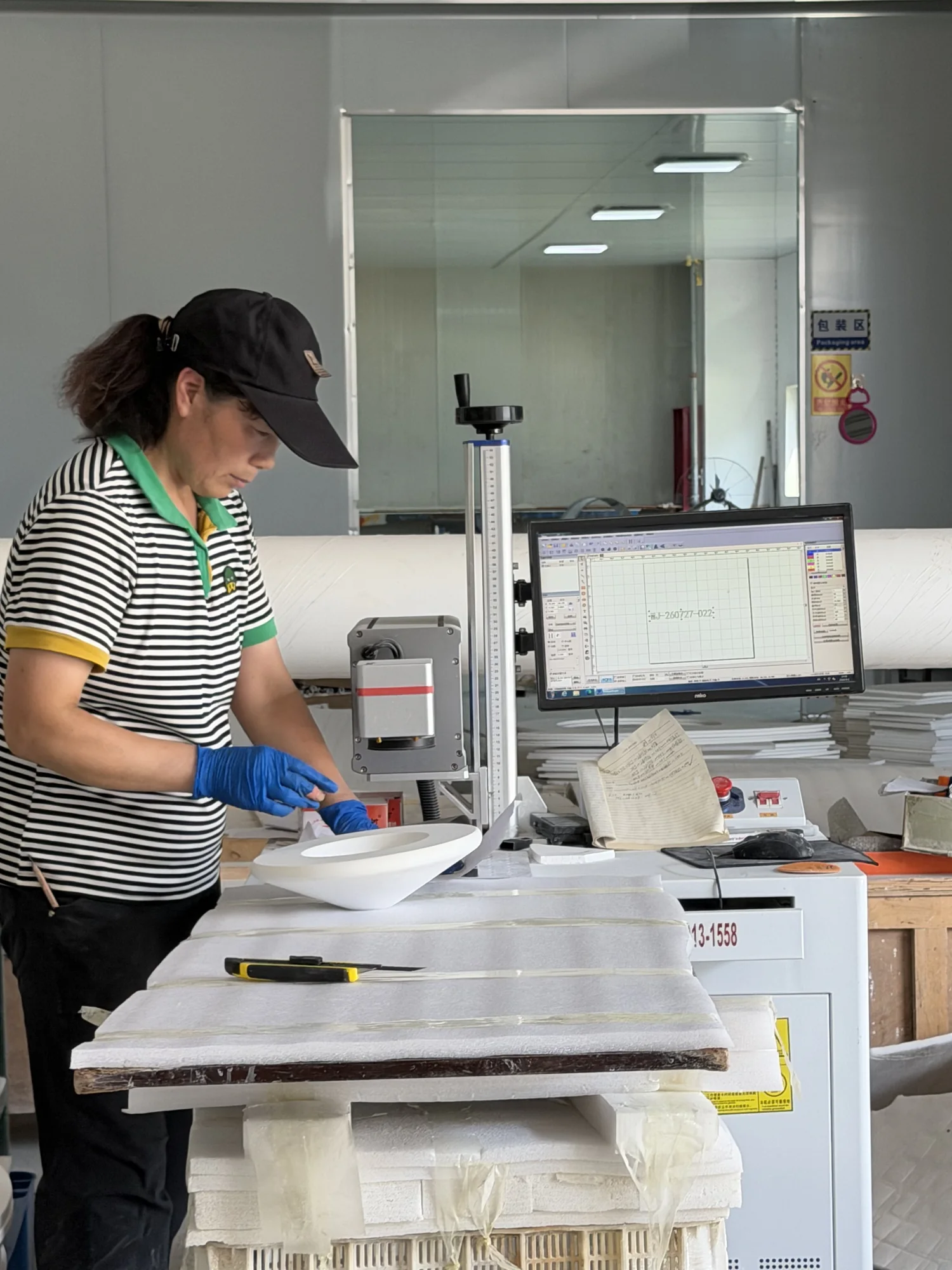 Dimensional inspection of a custom technical ceramic component