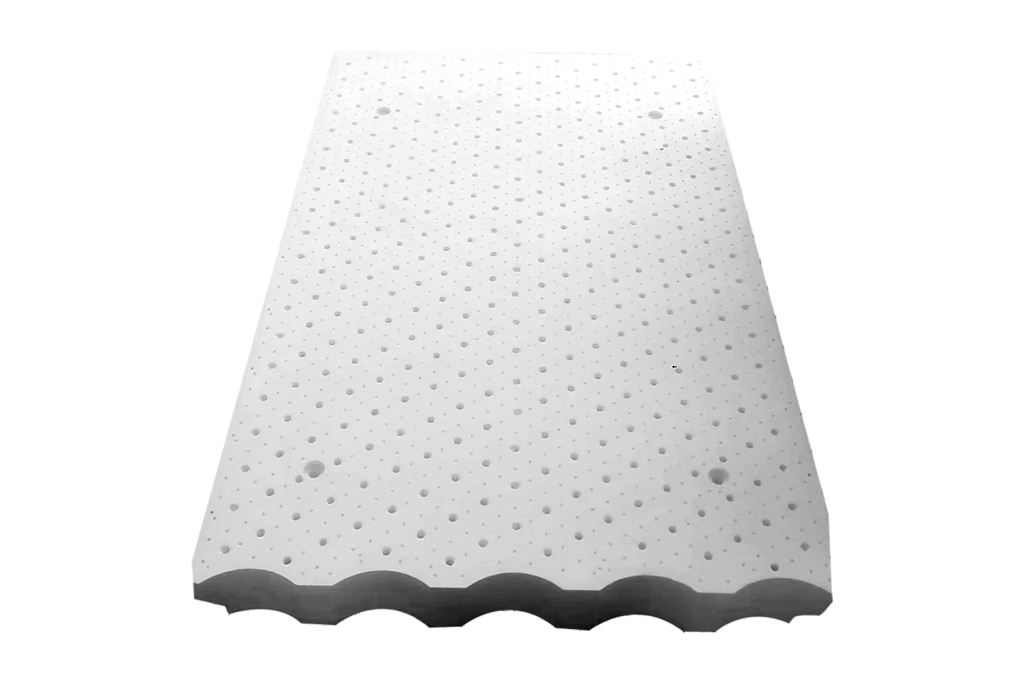 Perforated fused silica ceramic furnace table component