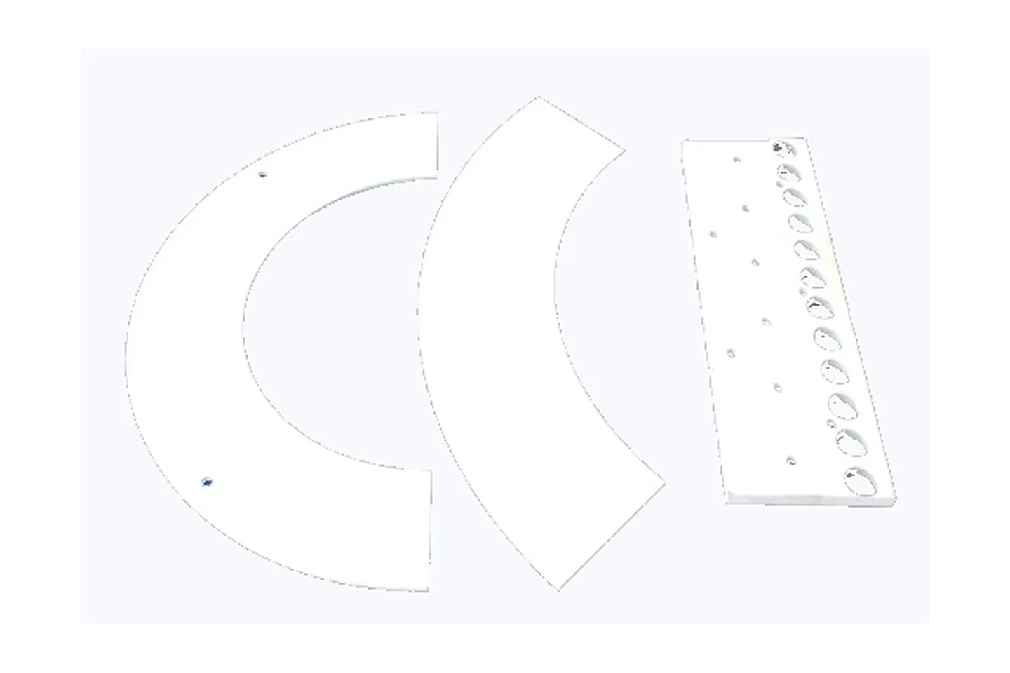 Custom fused silica ceramic plates rings and shaped furnace components