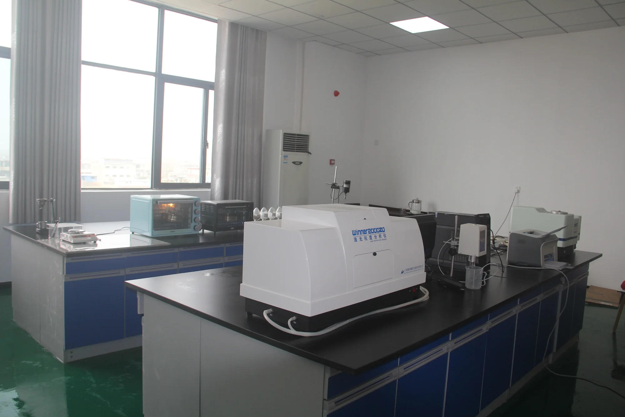 Quality laboratory at the ceramic manufacturing facility
